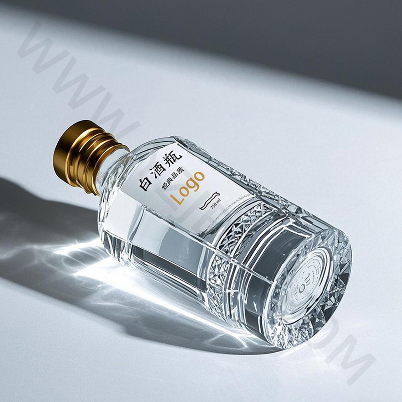 晶白酒瓶-009  