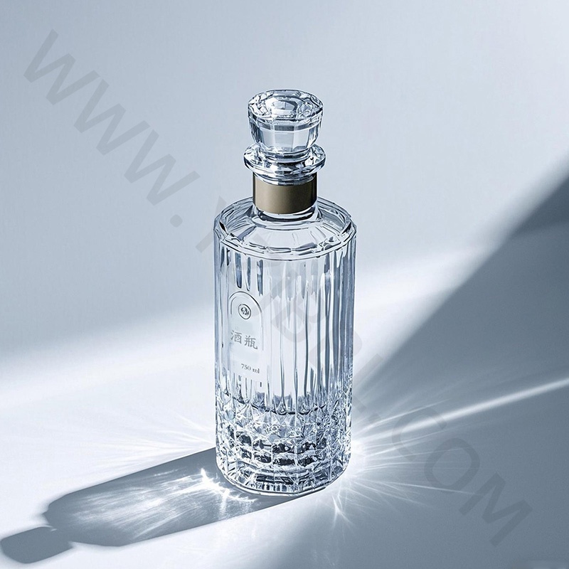 晶白酒瓶-015  